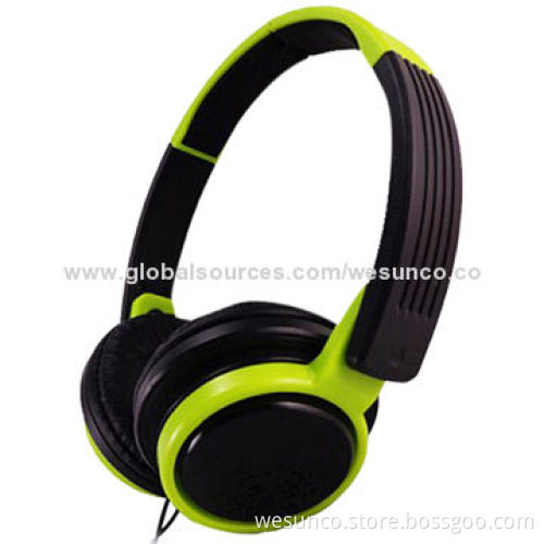 Foldable stereo wired headphone